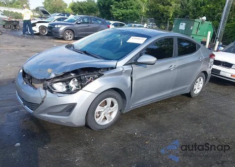 2014 Hyundai Elantra Se из США, поврежденный, VIN KMHDH4AE9EU198780